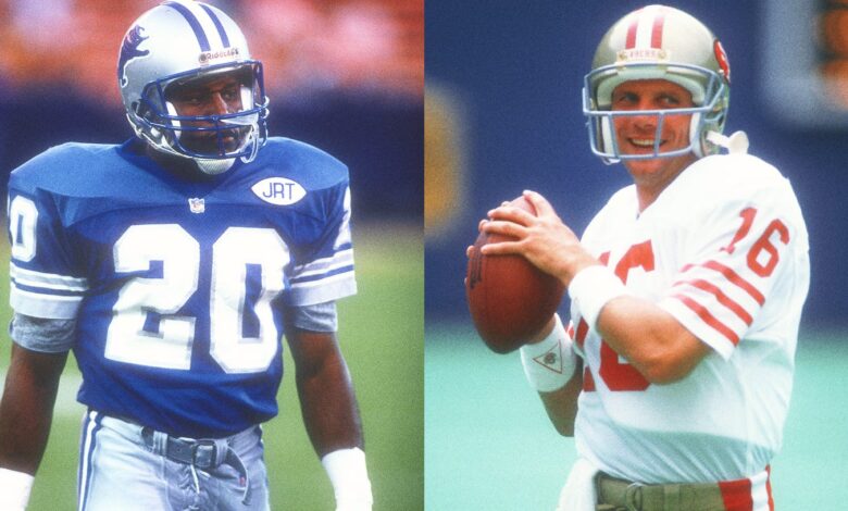 Barry Sanders, Joe Montana to serve as Lions, 49ers honorary captains in NFC title game