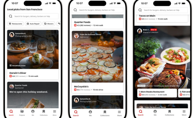 Yelp adds a slew of new features, including AI-generated business summaries