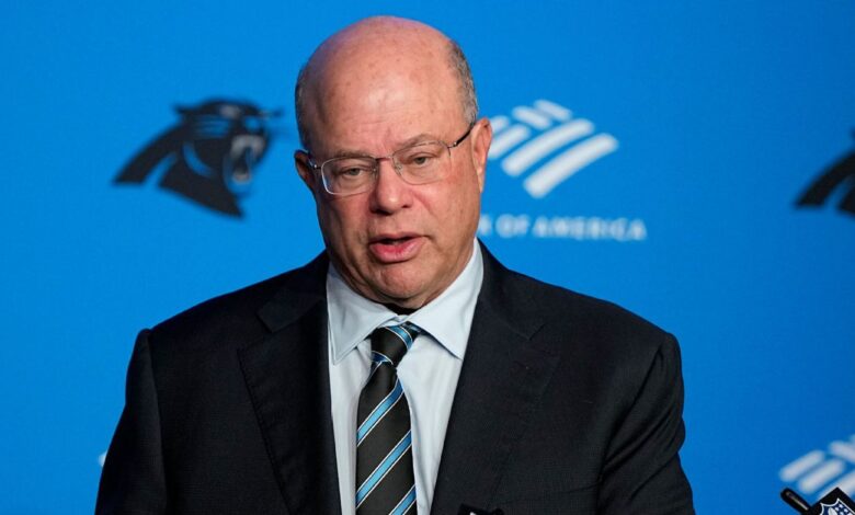 Panthers owner David Tepper appears to toss drink at fans
