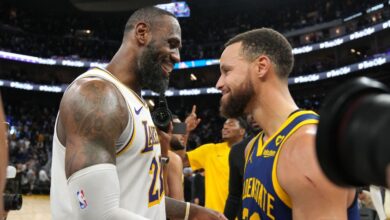 Lakers' LeBron James, Warriors' Stephen Curry add to classic rivalry in 2OT duel