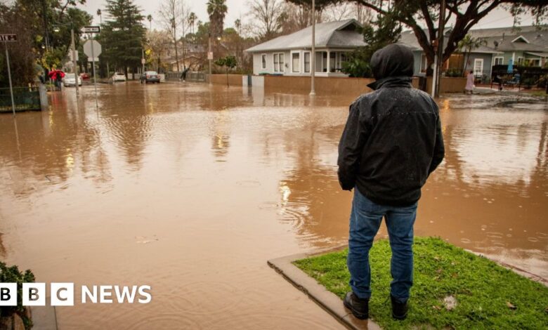 'Catastrophic' flooding hits California as bad weather continues