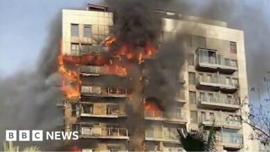 Valencia fire: Early videos show how flames spread
