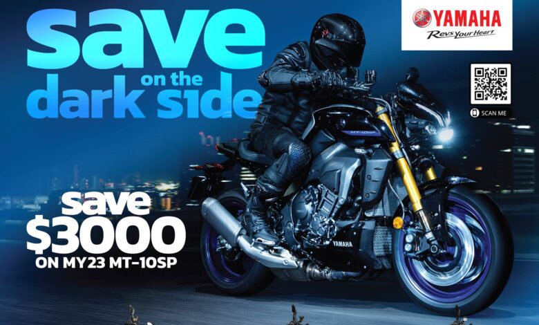 Up to $3000 savings on selected MY23 and earlier Yamaha MT models