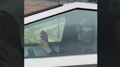 Tesla Cybertruck Driver Caught Using Apple Vision Pro VR