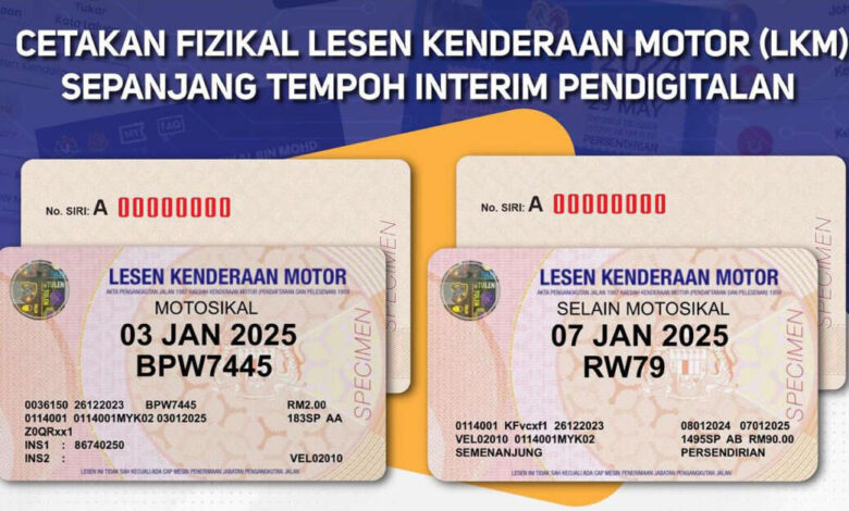 New road tax for cars and bikes in Malaysia – not required to be displayed, valid in other countries