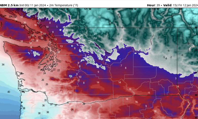 Some of the Coldest Air in Years is Moving into Washington State