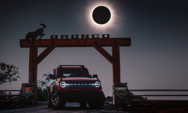 Ford Bronco Off-Roadeo in Austin, Texas hosting an eclipse viewing party