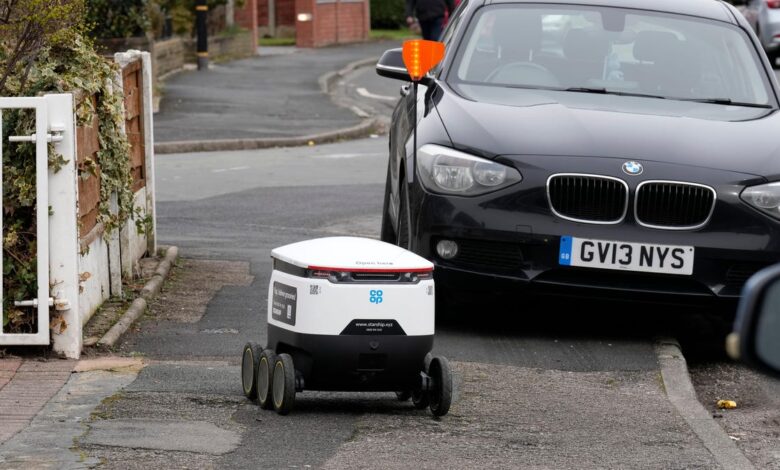 Devious Delivery Robot Bashes Car And Dashes