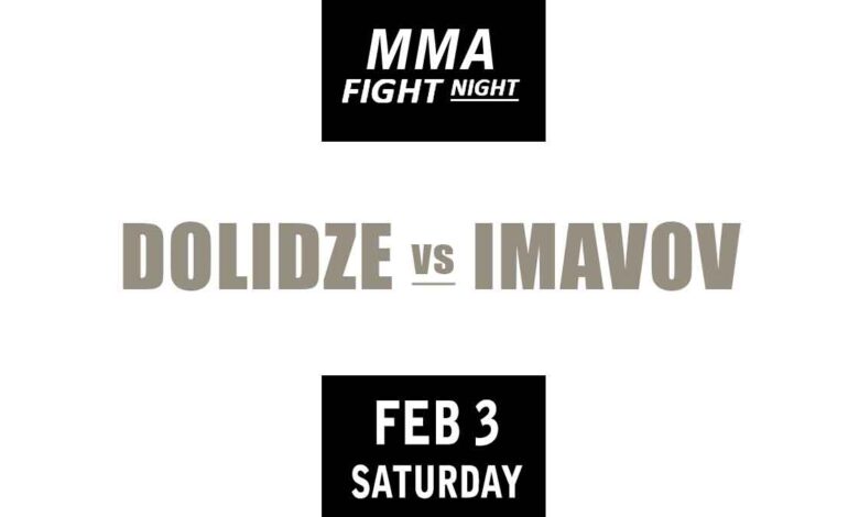 Roman Dolidze vs Nassourdine Imavov full fight video UFC Vegas 85 poster by ATBF