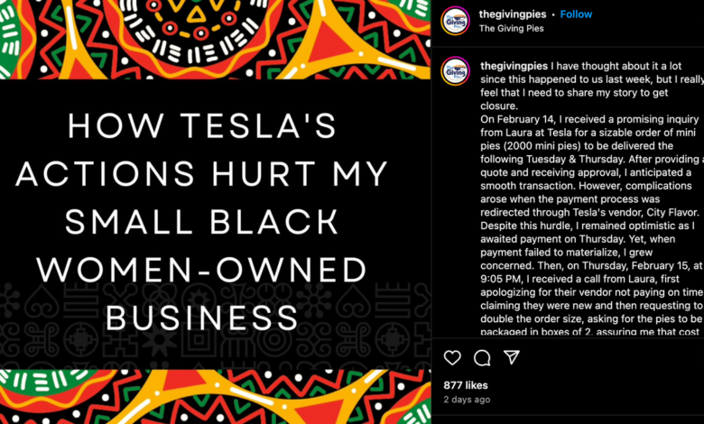 Tesla Stiffs Black-Owned Bakery On $16,000 Black History Month Order