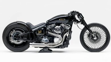 Black Phantom: OWM's custom Harley Softail oozes avant-garde style