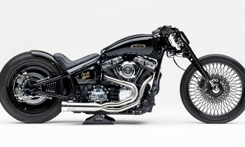 Black Phantom: OWM's custom Harley Softail oozes avant-garde style