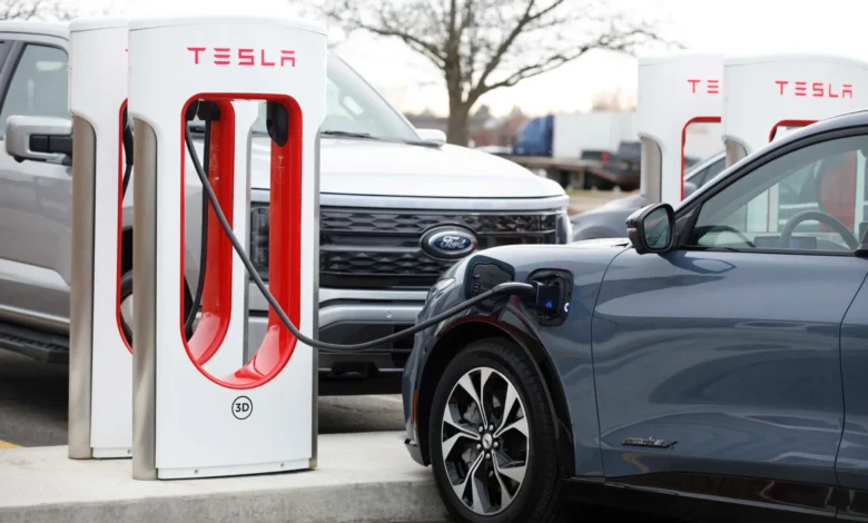 Most Ford EV drivers will get Tesla charge-port adapters for free