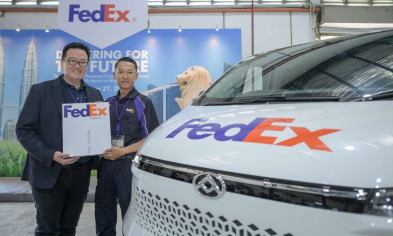 FedEx to trial its first EV cross-border delivery from Malaysia to Singapore with a Maxus eDeliver 7 van