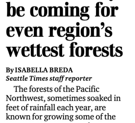 Another Deceptive Front-Page Climate Story in the Seattle Times