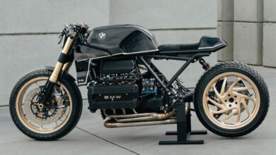 Level Up: A BMW K100 café racer with a John Player Special vibe