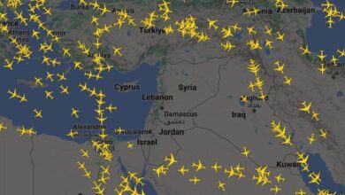 Closing airspace across the Middle East, diverting flights as Iran launches drone attack on Israel