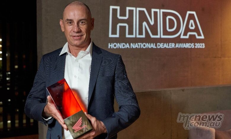 West Coast Motorcycles won the Honda dealer of the year award