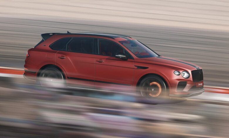 Bentley turns the 5,660-pound Bentayga into a lightweight track-ready Apex by shedding 97 pounds