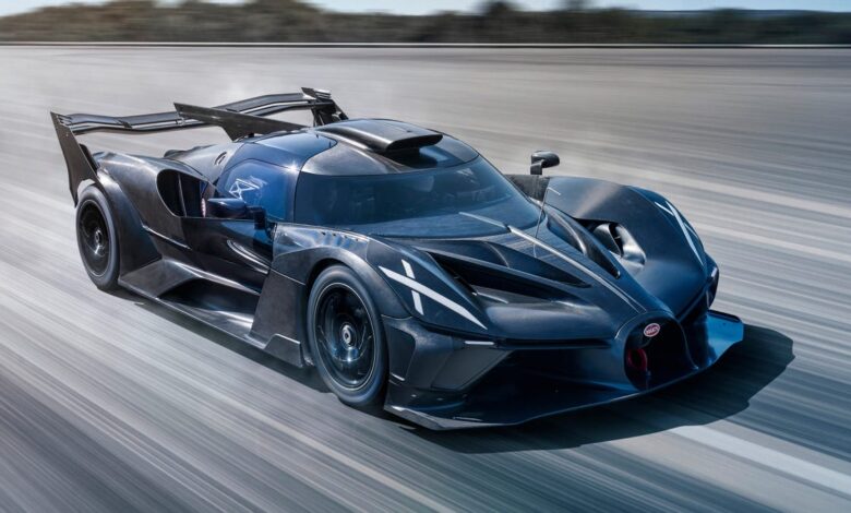 The track-only Bugatti Bolide will be too fast for most tracks