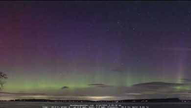 Good chance of seeing the aurora borealis tonight in northern Washington state