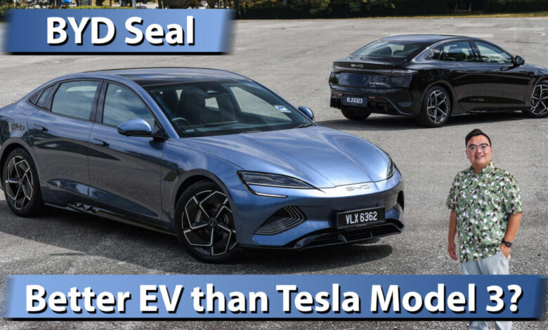 BYD Seal 2024 Malaysia review - two variants, from RM180k;  How does it compare to the Tesla Model 3?