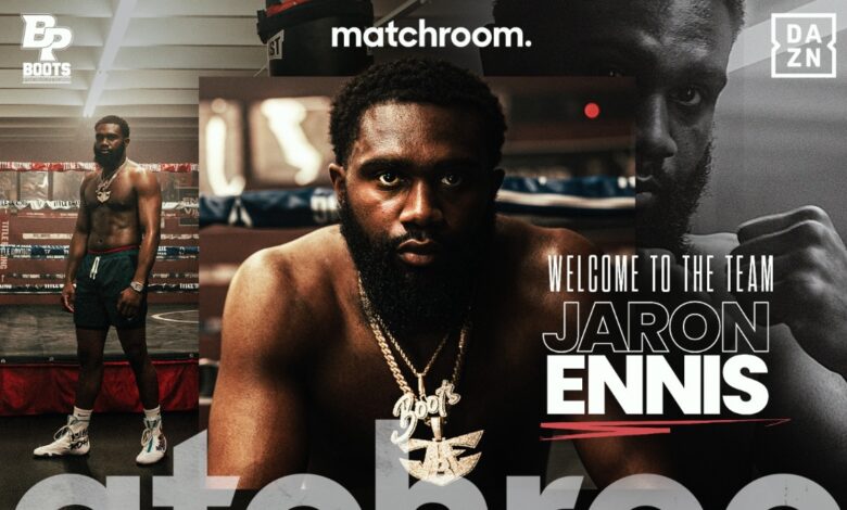 Jaron "Boots" Ennis signs with matchroom