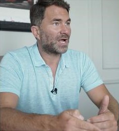 "It's difficult to develop an American talent."  Eddie Hearn laments the current state of American boxing.