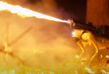 Robotic dog flamethrowers are lighting up the Internet, meet 'Thermostat'