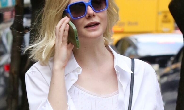 Elle Fanning carries spring's most unexpected shoe trends