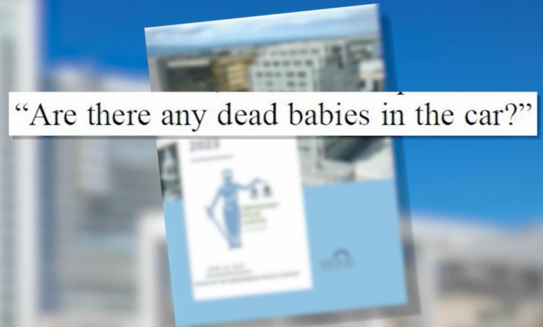 San Jose police arrested for asking 'Is there a dead baby in the car?'
