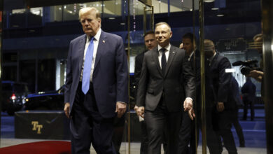 Polish President Visits Donald Trump as Allies Eye Possible Return : NPR