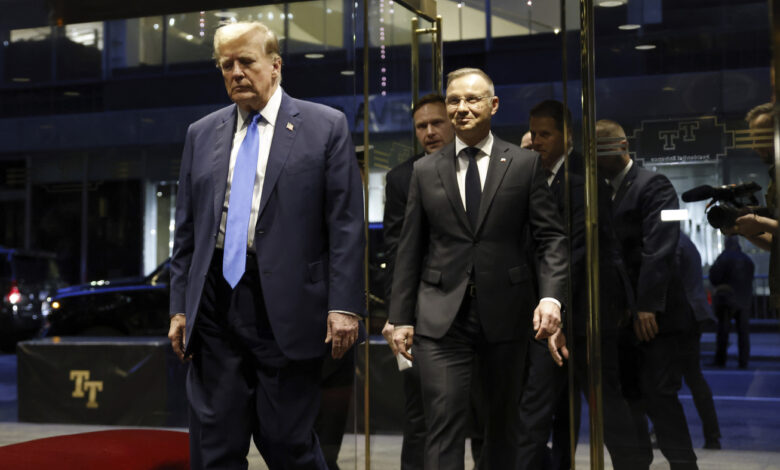 Polish President Visits Donald Trump as Allies Eye Possible Return : NPR