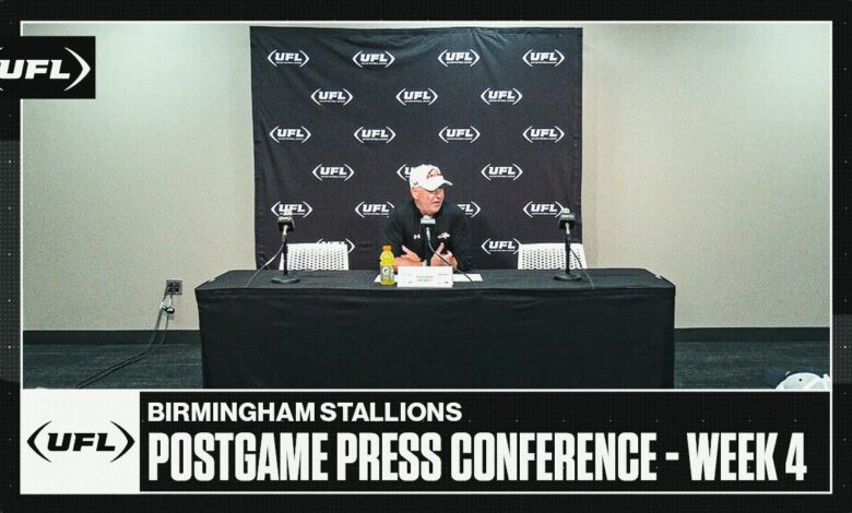 Birmingham Stallions Week 4 postgame press conference
