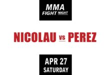 Matheus Nicolau Pereira vs Alex Perez full fight video UFC Vegas 91 poster by ATBF
