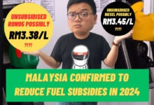Gasoline subsidy in Malaysia confirmed to be reduced this year - RON95 unsubsidized to RM3.38/liter?
