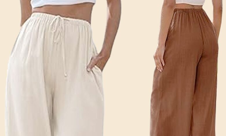 I'm packing the right pair of cool linen pants for my upcoming beach vacation