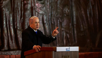 Netanyahu asserted Israel's right to fight in his defiant speech