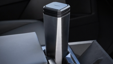 Tesla will sell you a stainless steel travel mug so you can pretend you own a Cybertruck