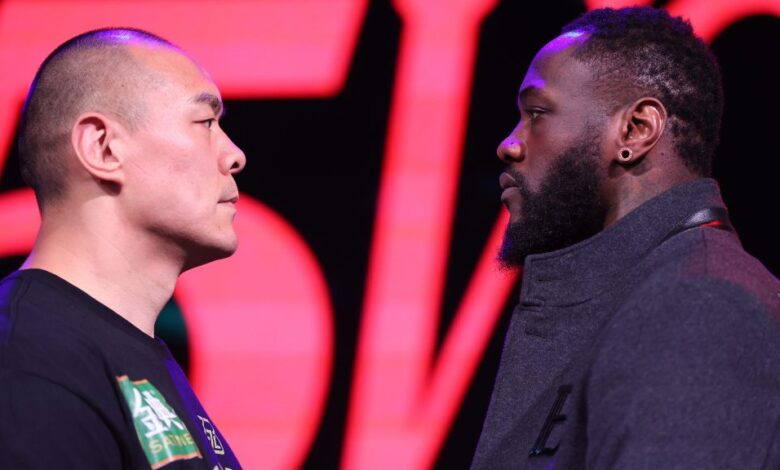 Deontay Wilder faces Zhilei Zhang in the 5 vs 5 main event