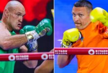 Tyson Fury, Oleksandr Usyk open training session as the match approaches