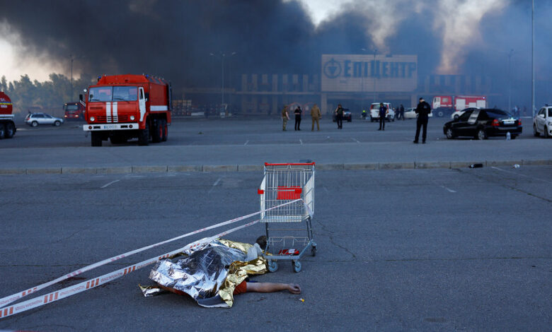 Russia bombed a hardware supermarket in Kharkiv, killing 12 people, Ukraine said
