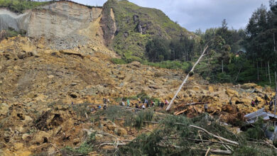 Hundreds of people died from landslides in Papua New Guinea