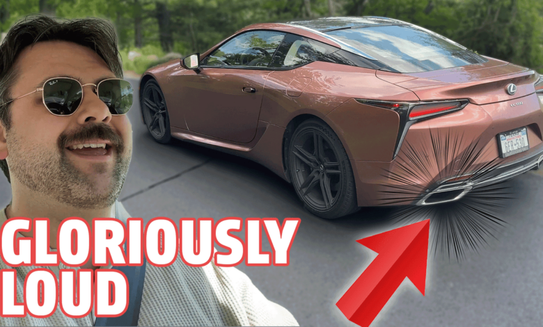 Listen to the majestic V8 engine of the Lexus LC500