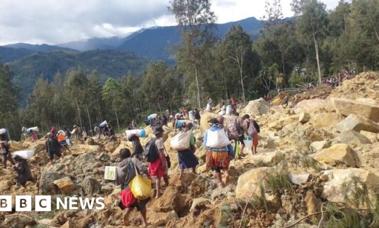 Race to rescue trapped villagers