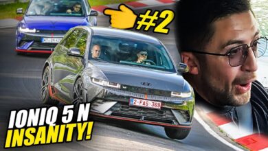 Watch a Hyundai Ioniq 5 N overcome ICE losers during a day of racing at the Nurburgring
