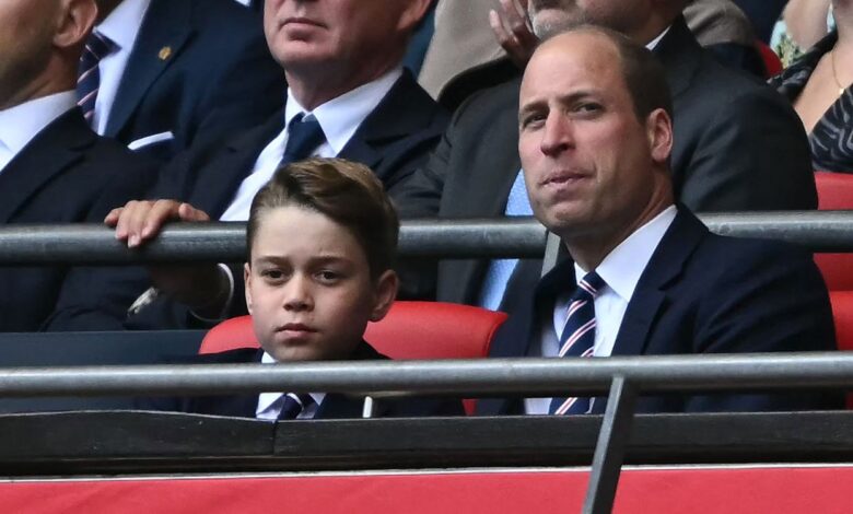 Prince William and George's football match day in London
