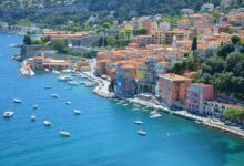 Villefranche sur Mer, seaside town on French Riviera.