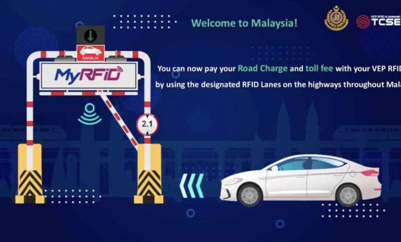 Singaporean cars entering Malaysia required to get VEP RFID from Oct 1 – RM10 tag for RC, toll payments