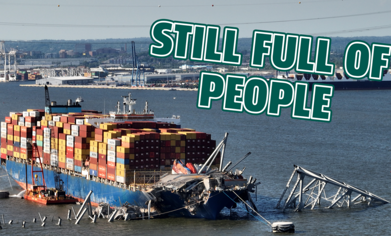 The entire crew remains on the ship that crashed into the Baltimore bridge two months ago